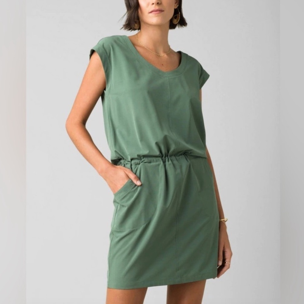 Prana Norma Dress Green Size Small